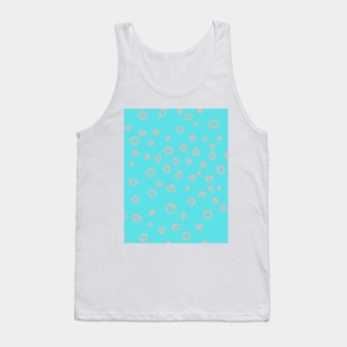 Abstract boho light gray bubble pattern Tank Top